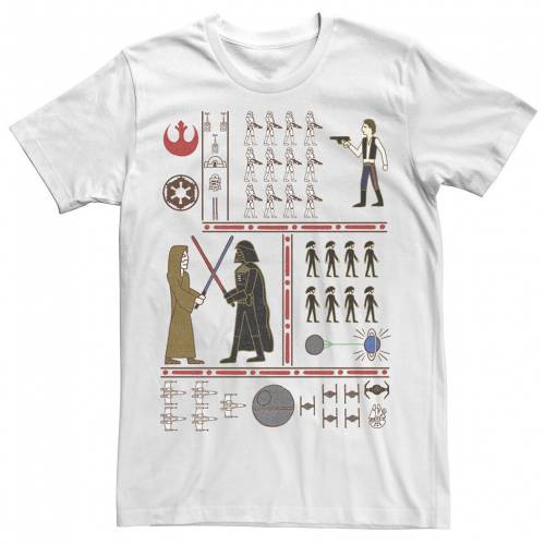 在庫一掃 Star Wars Tシャツ 白色 ホワイト スターウォーズ Hieroglyphic Style Tee White メンズ ファッション トップス Tシャツ カットソー 50 Off Josenopolis Mg Gov Br