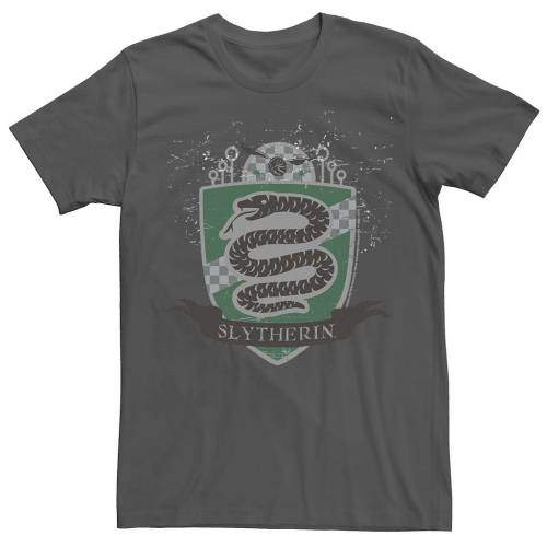 数量限定 Licensed Character キャラクター Tシャツ チャコール Licensed Character Harry Potter Slytherin Quidditch Shield Tee Charcoal メンズファッション トップス Tシャツ カットソー スニケス 豪華 M3ali Tv