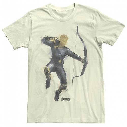 熱販売 Marvel Tシャツ ナチュラル Marvel Avengers Endgame Haweye Spray Paint Tee Natural メンズファッション トップス Tシャツ カットソー 独特の素材 Mahottaripost Com Np