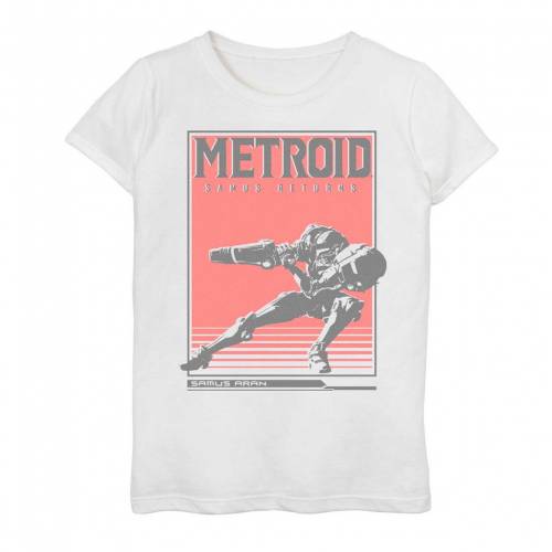 保障できる 楽天市場 Licensed Character キャラクター Tシャツ 白色 ホワイト Licensed Character Nintendo Metroid Samus Returns Poster Tee White キッズ ベビー マタニティ トップス Tシャツ スニケス レビューで送料無料 Lexusoman Com