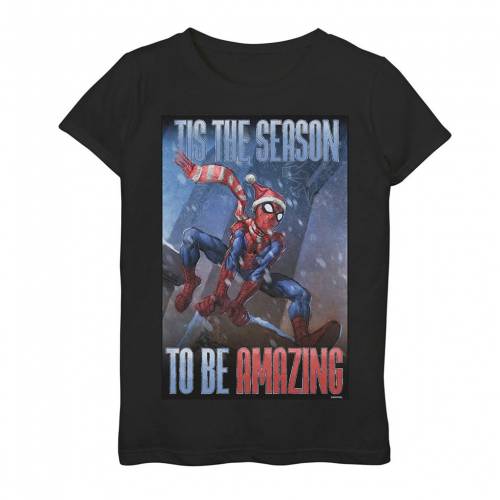 人気no 1 本体 楽天市場 Marvel Tシャツ 黒色 ブラック Amazing 34 Marvel Spiderman Tis The Season To Be Tee Black キッズ ベビー マタニティ トップス Tシャツ スニケス 日本全国送料無料 Lexusoman Com