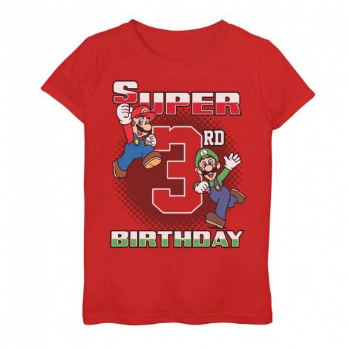 全品送料無料 楽天市場 Licensed Character キャラクター グラフィック Tシャツ 赤 レッド Red Licensed Character Nintendo Super Mario And Luigi Birthday 3rd Portrait Graphic Tee キッズ ベビー マタニティ トップス Tシャツ スニケス 肌触りがいい