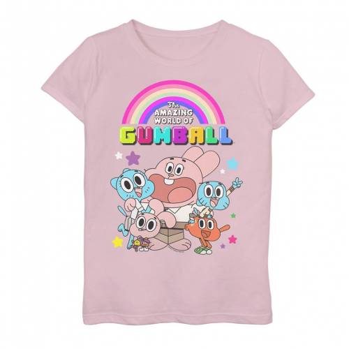 注目の Cartoon Network グラフィック Tシャツ ピンク Pink Cartoon Network The Amazing World Of Gumball Group Graphic Tee キッズ ベビー マタニティ トップス Tシャツ 正規店仕入れの Lexusoman Com