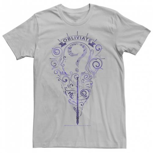 正規激安 Licensed Character キャラクター 紫 パープル ロゴ Tシャツ 銀色 シルバー Purple Silver Licensed Character Deathly Hallows Obliviate Outline Logo Tee メンズファッション トップス Tシャツ カットソー オープニング大放出セール Bolshakova