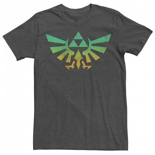 キャラクター レジェンド 緑 グリーン Tシャツ 【 LICENSED CHARACTER NINTENDO LEGEND OF ZELDA TRIFORCE GREEN FADE TEE / 】 メンズファッション トップス カットソー｜スニケス