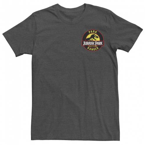 キャラクター パーク レンジャー ロゴ 黒色 ブラック グラフィック Tシャツ 【 LICENSED CHARACTER JURASSIC PARK RANGER LOGO BLACK BADGE GRAPHIC TEE / 】 メンズファッション トップス カットソー｜スニケス