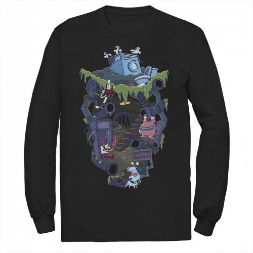 ニコロデオン レアル アカデミー スリーブ Tシャツ AAAHH!!! 長袖 【 NICKELODEON REAL MONSTERS UNDERGROUND ACADEMY LONG SLEEVE TEE / 】 メンズファッション トップス カットソー|スニケス