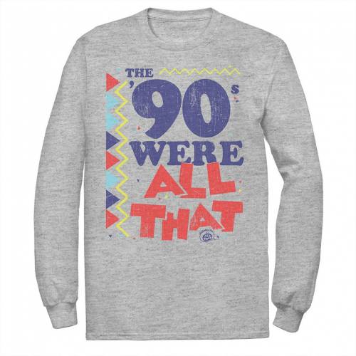 ニコロデオン スリーブ グラフィック Tシャツ 長袖 【 NICKELODEON ALL THAT THE NINETIES WERE RETRO POSTER LONG SLEEVE GRAPHIC TEE / 】 メンズファッション トップス カットソー|スニケス