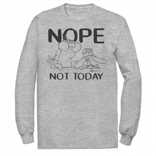 ニコロデオン スリーブ グラフィック Tシャツ 長袖 【 NICKELODEON REN AND STIMPY NOPE NOT TODAY SKETCH LONG SLEEVE GRAPHIC TEE / 】 メンズファッション トップス カットソー｜スニケス
