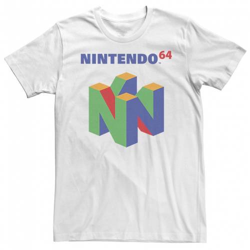 楽天市場 キャラクター ロゴ Tシャツ 白色 ホワイト メンズ Licensed Character Nintendo 64 Logo Colorful Tee White スニケス