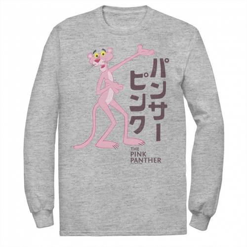 キャラクター ピンク ロゴ スリーブ グラフィック Tシャツ 長袖 【 LICENSED CHARACTER PINK PANTHER KANJI PORTRAIT LOGO LONG SLEEVE GRAPHIC TEE / 】 メンズファッション トップス カットソー|スニケス