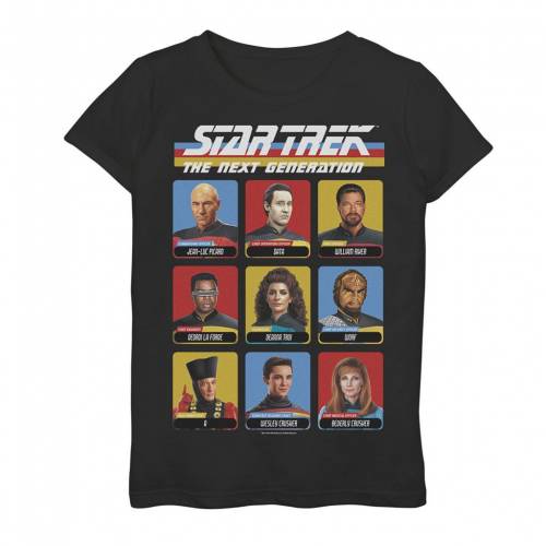 100 本物保証 楽天市場 Licensed Character キャラクター グラフィック Tシャツ 黒色 ブラック Licensed Character Star Trek Next Generation 9 Cast Members Graphic Tee Black キッズ ベビー マタニティ トップス Tシャツ スニケス 全日本送料無料 Www