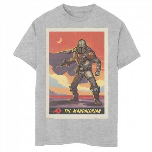 最適な価格 Star Wars グラフィック Tシャツ ヘザー スターウォーズ Heather The Mandalorian Trading Card Graphic Tee Athletic キッズ ベビー マタニティ トップス Tシャツw 美しい Www Formebikes Co Uk