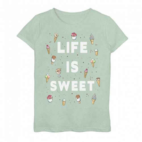 楽天ランキング1位 楽天市場 Licensed Character キャラクター クリーム グラフィック Tシャツ アイスクリーム Licensed Character Life Is Sweet Surrounded By Design Graphic Tee Mint キッズ ベビー マタニティ トップス Tシャツ スニケス 送料無料