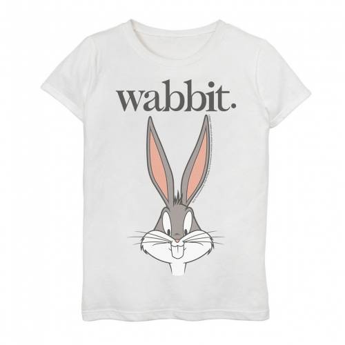 数量限定 楽天市場 Licensed Character キャラクター グラフィック Tシャツ 白色 ホワイト Licensed Character Looney Tunes Bugs Bunny Wabbit Face Portrait Graphic Tee White キッズ ベビー マタニティ トップス Tシャツ スニケス 最安値挑戦 Www