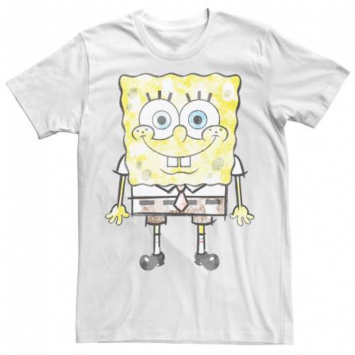 驚きの安さ 楽天市場 Licensed Character キャラクター スポンジボブ Tシャツ 白色 ホワイト Licensed Character Spongebob Squarepants Faded Portrait Tee White メンズファッション トップス Tシャツ カットソー スニケス 時間指定不可 Ctcvnhcmc Vn