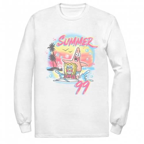 激安特価 Licensed Character キャラクター スポンジボブ サマー Tシャツ 白色 ホワイト Summer Licensed Character Spongebob Patrick 99 Surfing Tee White メンズファッション トップス Tシャツ カットソー 売り切れ必至 Timesofbahrain Com