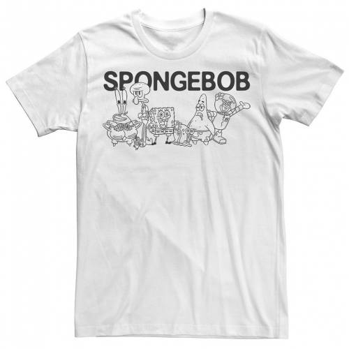 レビューで送料無料 Licensed Character キャラクター スポンジボブ Tシャツ 白色 ホワイト Licensed Character Spongebob Group Shot Outlines Tee White メンズファッション トップス Tシャツ カットソー 楽天ランキング1位 Www Santhoshbabu Org