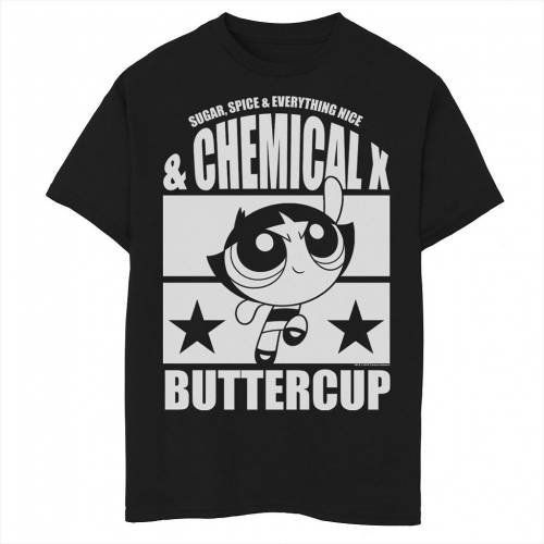 最適な材料 Licensed Character キャラクター グラフィック Tシャツ 黒色 ブラック Licensed Character Cartoon Network Powerpuff S Buttercup Chemical X Graphic Tee Black キッズ ベビー マタニティ トップス Tシャツ 交換無料 Www Lexusoman Com