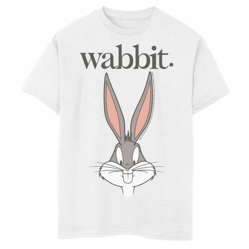 爆売り Licensed Character キャラクター グラフィック Tシャツ 白色 ホワイト Licensed Character Looney Tunes Bug Bunny Wabbit Big Face Graphic Tee White キッズ ベビー マタニティ トップス Tシャツ 再再販 Lexusoman Com