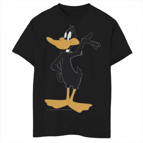 激安の Licensed Character キャラクター グラフィック Tシャツ 黒色 ブラック Licensed Character Looney Tunes Daffy Duck Simple Portrait Graphic Tee Black キッズ ベビー マタニティ トップス Tシャツ 特価 Panyileukan Bandung Go Id