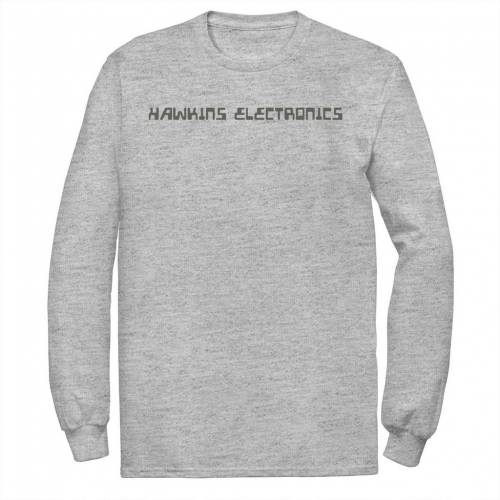 キャラクター ロゴ Tシャツ ヘザー 【 LICENSED CHARACTER STRANGER THINGS HAWKINS ELECTRONICS LOGO TEE / ATHLETIC HEATHER 】 メンズファッション トップス カットソー|スニケス