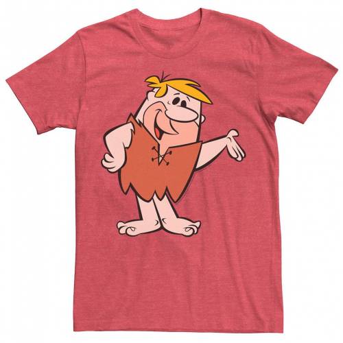 キャラクター Tシャツ 赤 レッド ヘザー 【 LICENSED CHARACTER FLINSTONES BIG BARNET SOLO POSTER TEE / RED HEATHER 】 メンズファッション トップス カットソー｜スニケス