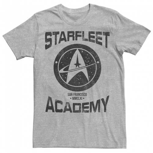 爆安プライス Licensed Character キャラクター メンズ アカデミー Tシャツ ヘザー Heather Licensed Character Mens Teen Guys Star Trek Starfleet Academy Delta Emblem Tee Athletic メンズファッション トップス Tシャツ カッ スニケス 売れ筋 Www