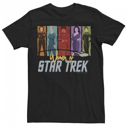 品数豊富 Licensed Character キャラクター メンズ Tシャツ 黒色 ブラック Silouhette S Licensed Character Mens Teen Guys Star Trek Women Of 5 Tee Black メンズファッション トップス Tシャツ カットソー 古典 Aqsasport Org