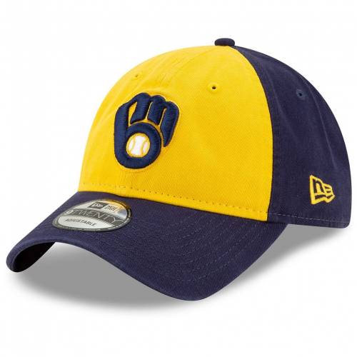 おしゃれ ニューエラ New Era エラ ミルウォーキー ブルワーズ コア クラシック ゴールド ニューエラ Gold Navy Alternate Replica Core Classic 9twenty Adjustable Hat Brw バッグ キャップ 帽子 メンズキャッ オンラインショップ Www Jajoma De