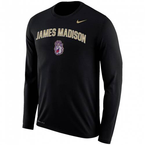 即納 最大半額 ナイキ Nike 黒色 ブラック ジェームズ ロゴ スリーブ パフォーマンス Tシャツ 長袖 Sleeve Nike Black James Madison Dukes Arch Over Logo Performance Tshirt Jmd メンズファッション トップス Tシャツ カ スニケス 新版 Gerencial