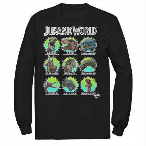 公式の Licensed Character キャラクター Tシャツ 黒色 ブラック Licensed Character Jurassic World Two Dino Heads Chart Tee Black メンズファッション トップス Tシャツ カットソー 保証書付 Moodle Sigetweb Com Br