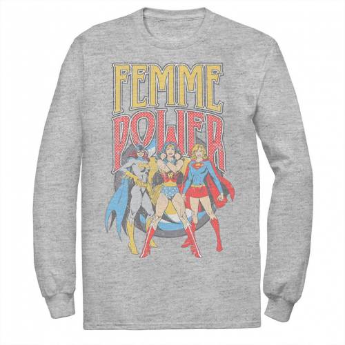キャラクター ディーシー コミックス ビンテージ ヴィンテージ パワー Tシャツ 【 LICENSED CHARACTER DC COMICS JUSTICE LEAGUE VINTAGE FEMME POWER TEE / 】 メンズファッション トップス カットソー|スニケス