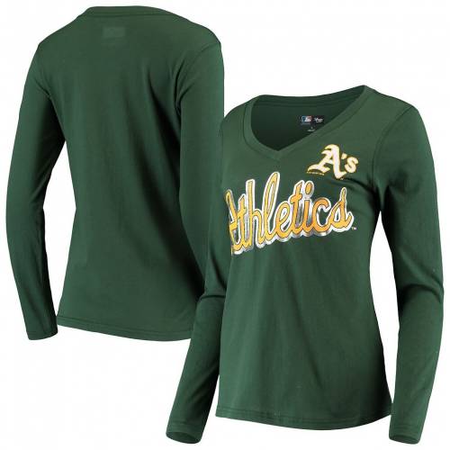 内祝い 楽天市場 G Iii ジースリー 緑 グリーン オークランド アスレチックス ゲーム スリーブ Vネック Tシャツ 長袖 Green Game Sleeve Giii 4her By Carl Banks Perfect Vneck Tshirt Oas レディースファッション トッ スニケス 最新の激安 Www Ump Edu Pe
