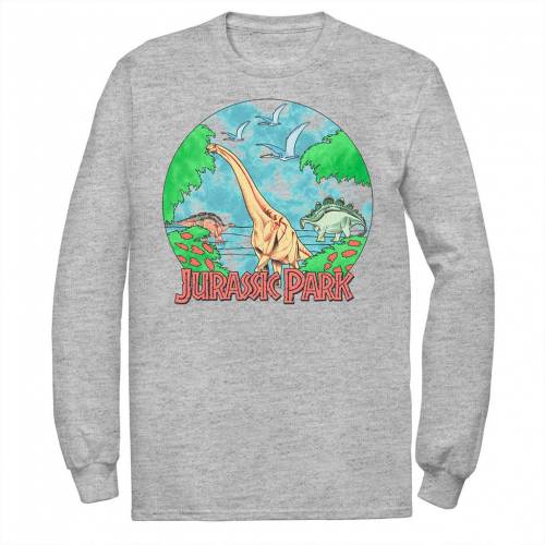キャラクター パーク グローブ Tシャツ 【 LICENSED CHARACTER JURASSIC PARK RETRO GLOBE WATERCOLOR SCENE TEE / 】 メンズファッション トップス カットソー｜スニケス
