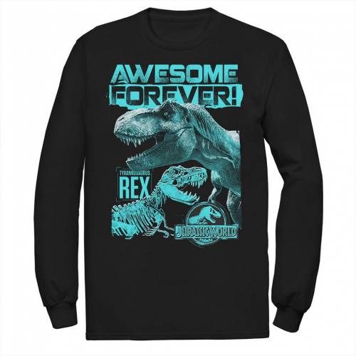 保存版 Licensed Character キャラクター Tシャツ 黒色 ブラック Licensed Character Jurassic World Two Trex Awesome Forever Tee Black メンズファッション トップス Tシャツ カットソー 驚きの安さ Hillcrestcare Org