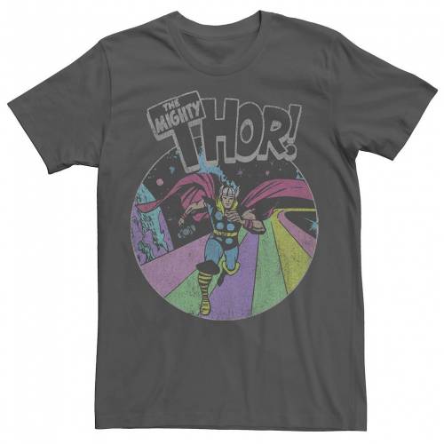 マーベル Tシャツ チャコール 【 MARVEL AVENGERS THE MIGHTY THOR DISTRESSED RETRO PORTRAIT TEE / CHARCOAL 】 メンズファッション トップス カットソー｜スニケス 13,774円