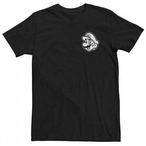再再販 楽天市場 Licensed Character キャラクター Tシャツ 黒色 ブラック Licensed Character Nintendo Mario Chest Tee Black メンズファッション トップス Tシャツ カットソー スニケス 保証書付 Blog Jotajota Net Br