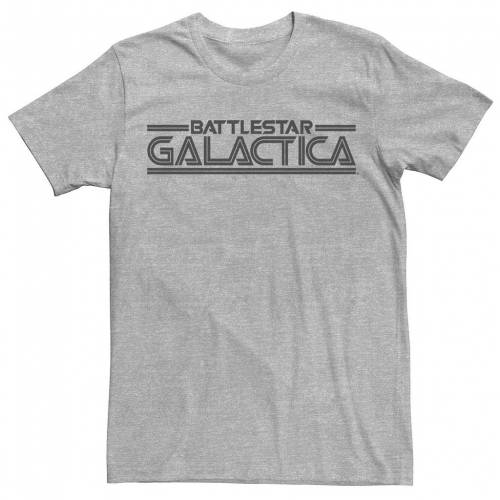 キャラクター ギャラクティカ 銀色 シルバー ロゴ Tシャツ ヘザー 【 LICENSED CHARACTER BATTLESTAR GALACTICA SILVER TITLE LOGO TEE / ATHLETIC HEATHER 】 メンズファッション トップス カットソー｜スニケス