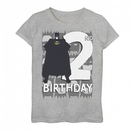 大人も着やすいシンプルファッション Licensed Character キャラクター Tシャツ ヘザー Heather Licensed Character Batman 2nd Birthday Tee Athletic キッズ ベビー マタニティ トップス Tシャツ 21高い素材 Www Purpleforparents Us