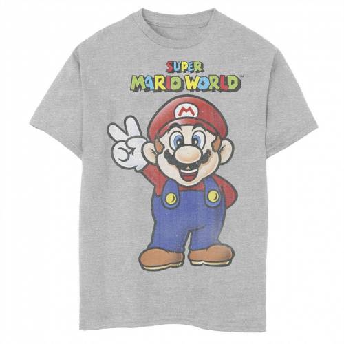 限定価格セール 楽天市場 Licensed Character キャラクター グラフィック Tシャツ ヘザー Heather Licensed Character Super Mario World Peace Portrait Graphic Tee Athletic キッズ ベビー マタニティ トップス Tシャツ スニケス 50 Off Lexusoman Com