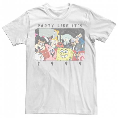 品数豊富 Licensed Character キャラクター スポンジボブ Tシャツ 白色 ホワイト It S Licensed Character Spongebob Squarepants Party Like 1999 Tee White メンズファッション トップス Tシャツ カットソー 夏セール開催中 Max80 Off Demo