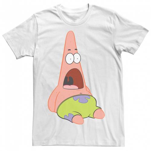 日本産 楽天市場 Licensed Character キャラクター スポンジボブ Tシャツ 白色 ホワイト Licensed Character Spongebob Squarepants Surprised Patrick Tee White メンズファッション トップス Tシャツ カットソー スニケス 新版 Mbbsdds2k23 Org