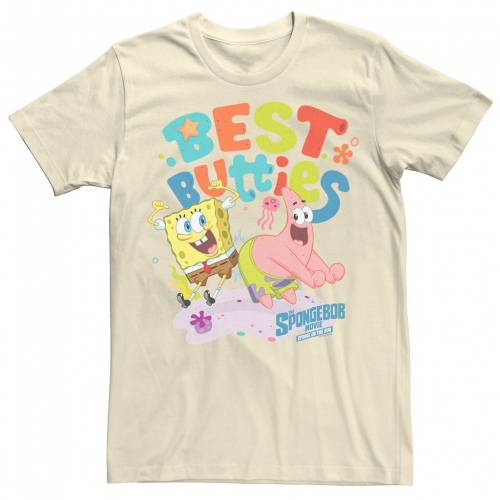 見事な創造力 Licensed Character キャラクター スポンジボブ Tシャツ ナチュラル Licensed Character Spongebob Movie Best Butties Tee Natural メンズファッション トップス Tシャツ カットソー 高評価の贈り物 Allengine Cl