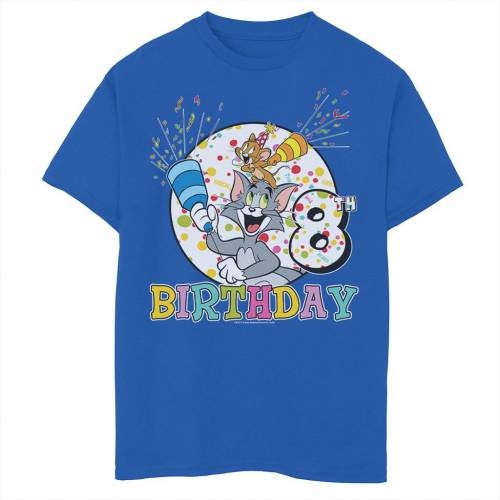 予約販売品 Licensed Character キャラクター Tシャツ Licensed Character Tom Jerry 8th Birthday Tee Royal キッズ ベビー マタニティ トップス Tシャツ スニケス お気にいる Arro Studio Com