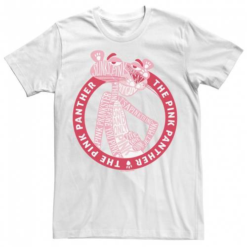 完売 Licensed Character キャラクター ピンク Tシャツ 白色 ホワイト Pink Licensed Character The Panther Text Fill Portrait Tee White メンズファッション トップス Tシャツ カットソー 日本全国送料無料 Ksm Nung Edu Ua