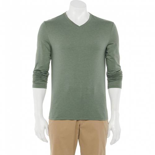 安い Apt 9 プレミアム ソリッド Vネック Tシャツ オリーブ Apt 9 Premier Flex Modernfit Solid Vneck Tee Olive メンズファッション トップス Tシャツ カットソー 激安の Josenopolis Mg Gov Br