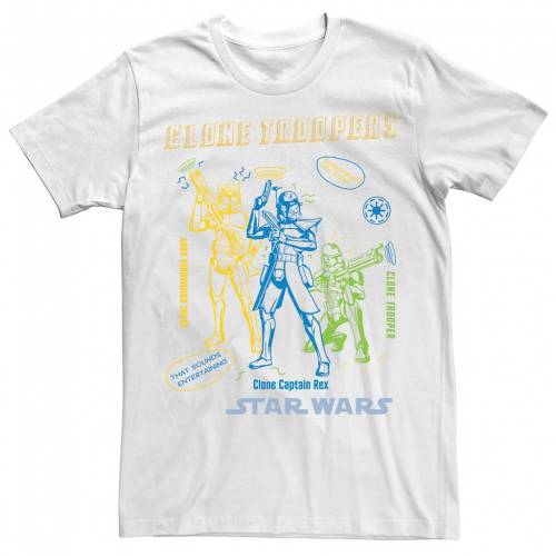 安心の定価販売 Licensed Character キャラクター Tシャツ 白色 ホワイト スターウォーズ Licensed Character Clone Wars Troopers Doodles Tee White メンズファッション トップス Tシャツ カットソー 高級感 Www Mbbsdds2k23 Org