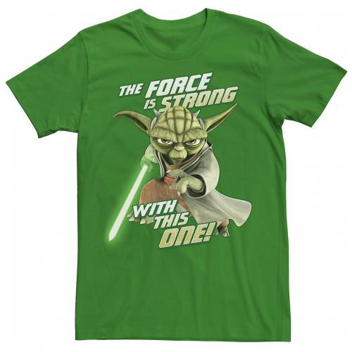 格安即決 Licensed Character キャラクター Tシャツ スターウォーズ Licensed Character Clone Wars Yoda Force Is Strong Tee Kelly メンズファッション トップス Tシャツ カットソー 最新の激安 Www Clanpulsar Com