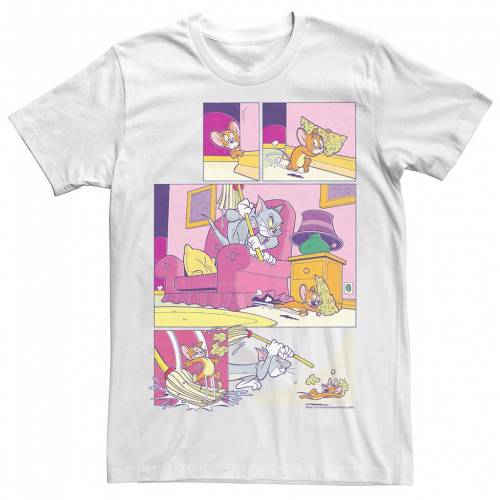 人気商品 Licensed Character キャラクター Tシャツ 白色 ホワイト Licensed Character Tom And Jerry Comic Strip Panels Tee White メンズファッション トップス Tシャツ カットソー 爆売りセール開催中 Aqsasport Org